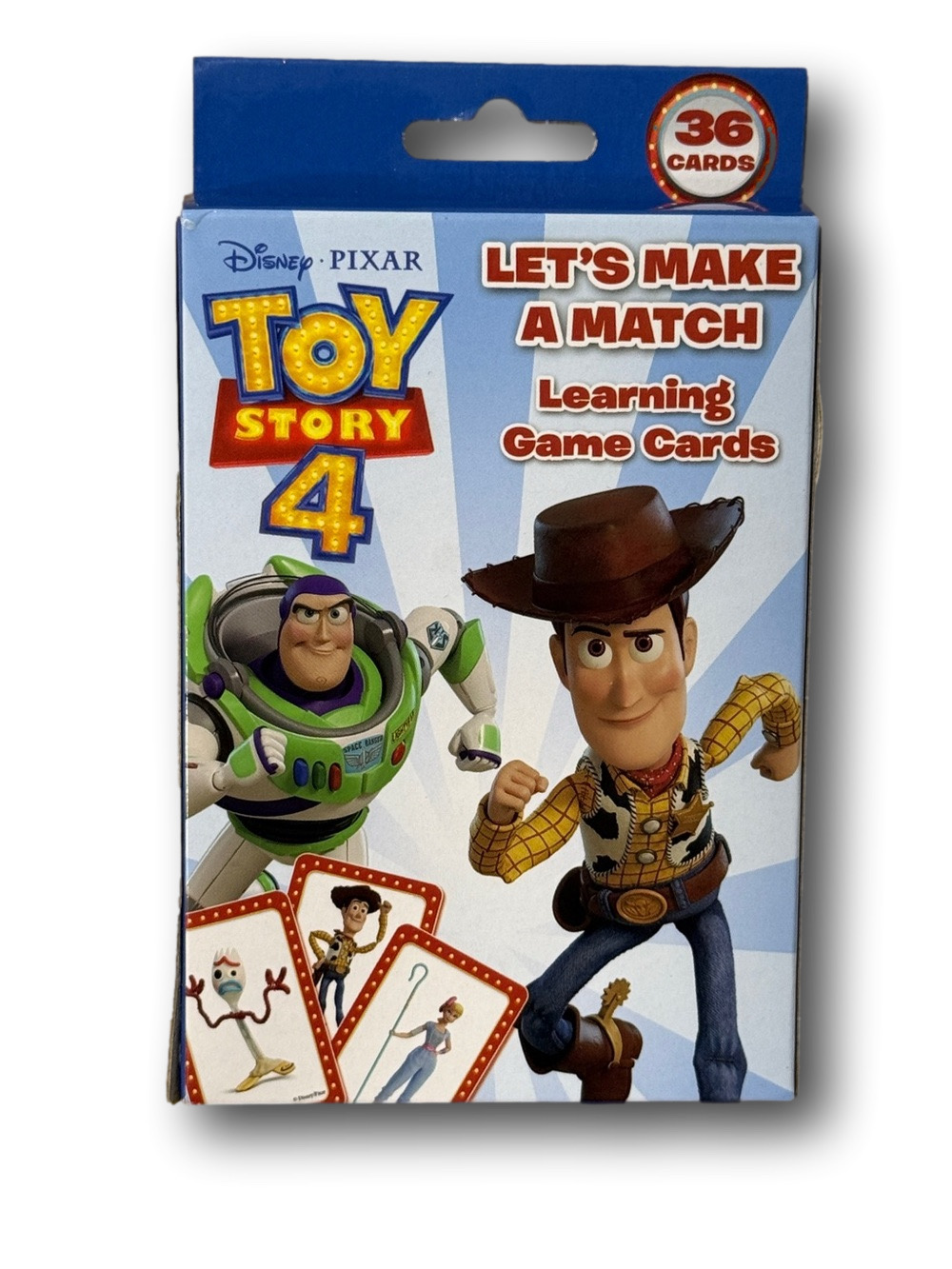 Disney Toy Story 4 Let’s Make A Match Learning Card Game - NWT